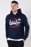 Jack & Jones LOGO SWEAT HOOD 2 COL 22/23 Navy Blazer