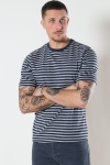 Basic Brand T-Hemd Striped Oxford Grey/Heather Blue