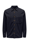 ONLY & SONS Tile Corduroy Hemd Dark Navy