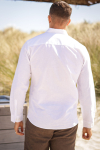 Selected Slim Sun Linen Hemd LS White