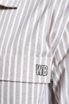 Woodbird Prize Stripe Hemd Ecru-White
