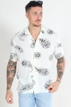 Jack & Jones Jeff Abstract Print Resort Hemd SS Cloud Dancer