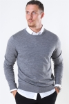 Jack & Jones Mark Merino Knit Crewneck Grey