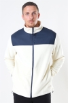 Rains Fleece Zip Puller Jacke Off White