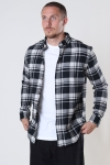 Kronstadt Johan Flannel check Hemd Black / White