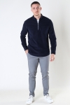 Kronstadt Johan Baby Corduroy half zip Hemd Navy