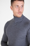 Kronstadt Johannes Merino Turtleneck Strik Anthracite