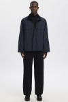 Selected Dane LS Structure Knit Roll Neck Black