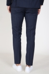 Selected Slim Aden Stripe Hose Grey/Blue