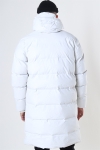 Rains Long Puffer Jacke Off White