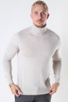 Jack & Jones EMIL KNIT ROLL NECK Oatmeal