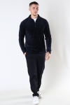 ONLY & SONS COLIN SLIM 1/4 ZIP velours POLO Dark Navy