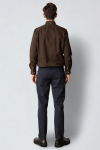Clean Cut Copenhagen Oxford Stretch Plain L/S Dark Brown Melange