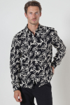 ONLY & SONS Sandoro Regular Fit Rope Hemd Jet Black