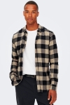 ONLY & SONS Gudmund LS Checked Hemd Dark Navy