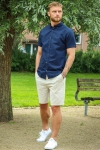 ONLY & SONS ONSDEW LINEN MIX  SHORTS GW 1826 Silver Lining