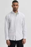 Selected Slim New Linen Hemd LS White
