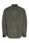 ONLY & SONS Michael Regular Fit Stretch Cord Hemd LS Castor Gray