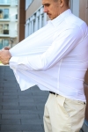 Jack & Jones Active Muscle Fit Stretch Hemd White