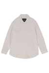 Clean Cut Copenhagen Dean Bonded Overshirt Soft Sand Melange