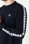 Fred Perry TAPED L/S T-Hemd 102 Black
