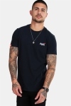 Superdry Orange Label Vintage Emb S/S T-Hemd Eclipse Navy