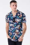 Solid Brando S/S Cuba Tropic Hemd Insignia Blue