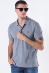 Lyle & Scott Plain Polo Mid Grey Marl