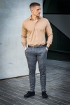 Clean Cut Copenhagen Clean Formal Stretch Hemd LS Warm Sand