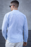 Jack & Jones Summer Band Hemd LS Chambray Blue