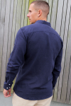 ONLY & SONS Caiden LS Linen Hemd Night Sky