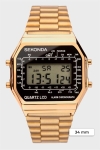 Sekonda 1817 Classic Gold Plated Bracelet Digital Uhr