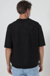 Selected Ginger SS Knit Relaxed Fit Polo Black
