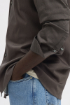 Selected Performance Stretch LS Hemd Morel Mixed Black