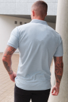 Selected Fave Zip Polo SS Winter Sky