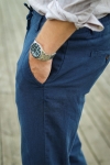 Selected Brody Linen Pants Dark Sapphire