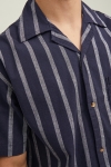 Jack & Jones JORDAVE RESORT LINEN STRIPE Hemd SS Navy Blazer