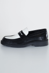Jack & Jones Dax Leather Loafer Black White