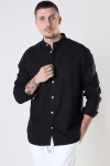 Allan China Linen Hemd True Black