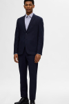 Selected Performance Stretch LS Hemd True Navy Stripe