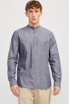 Jack & Jones Summer Tunic Linen Blend Hemd LS Faded Denim