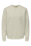 ONLY & SONS Luca Regular Fit Crew Neck Silver Lining