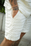 ONLY & SONS Braddock Regular Waffle Shorts Egret