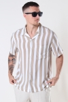 Kronstadt Ramon Cuba big stripe S/S Hemd Desert sand