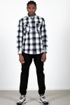 Fat Moose Adrian Cotton Check Hemd Black Check / Mid Grey Check