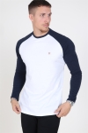 Les Deux College LS T-Hemd White/Navy