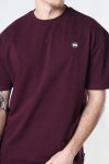 Kronstadt Martin Recycled cotton boxfit t-Hemd Sangria