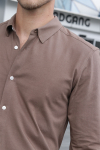 ONLY & SONS Miles LS Stretch Hemd Fossil