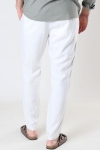 Solid TAIZ LINEN PANTS Off White