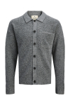 Jack & Jones Finn Knit Button Cardigan Medium Grey Melange